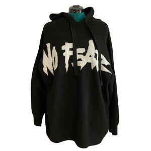 No Fear x H&M Y2K-style Oversized Knit Sweater Hoodie